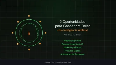 5 Melhores Oportunidades para Ganhar em Dólar Morando no Brasil Usando IA em 2026