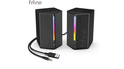 Fifine AmpliGame A20: Caixa de Som Gamer com RGB e Som Estéreo Vale a Pena em 2026?