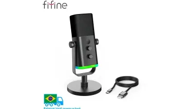 Review Fifine AmpliGame AM8: O Melhor Microfone USB/XLR