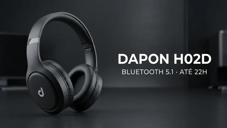 Fone Dapon H02D Bluetooth: Review Sincero, Teste de Bateria e Som em 2026