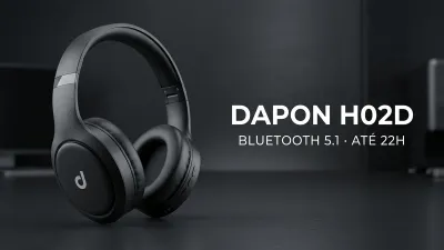 Fone Dapon H02D Bluetooth: Review Sincero, Teste de Bateria e Som em 2026