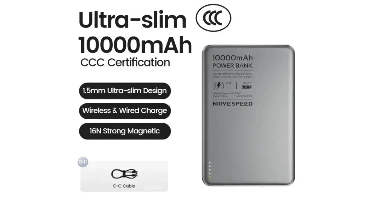 Review Movespeed S10: O Power Bank Magnético de 10000mAh Mais Fino Vale a Pena?