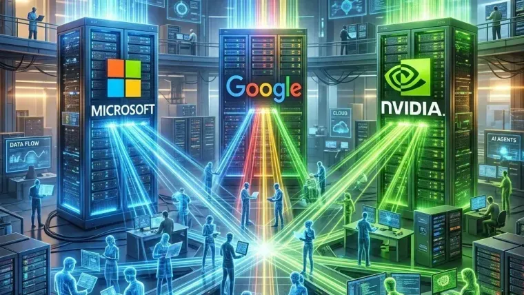O Fim do Chatbot: Entenda a Batalha Bilionária entre Microsoft, Google e Nvidia para Dominar os Agentes de IA Autônomos
