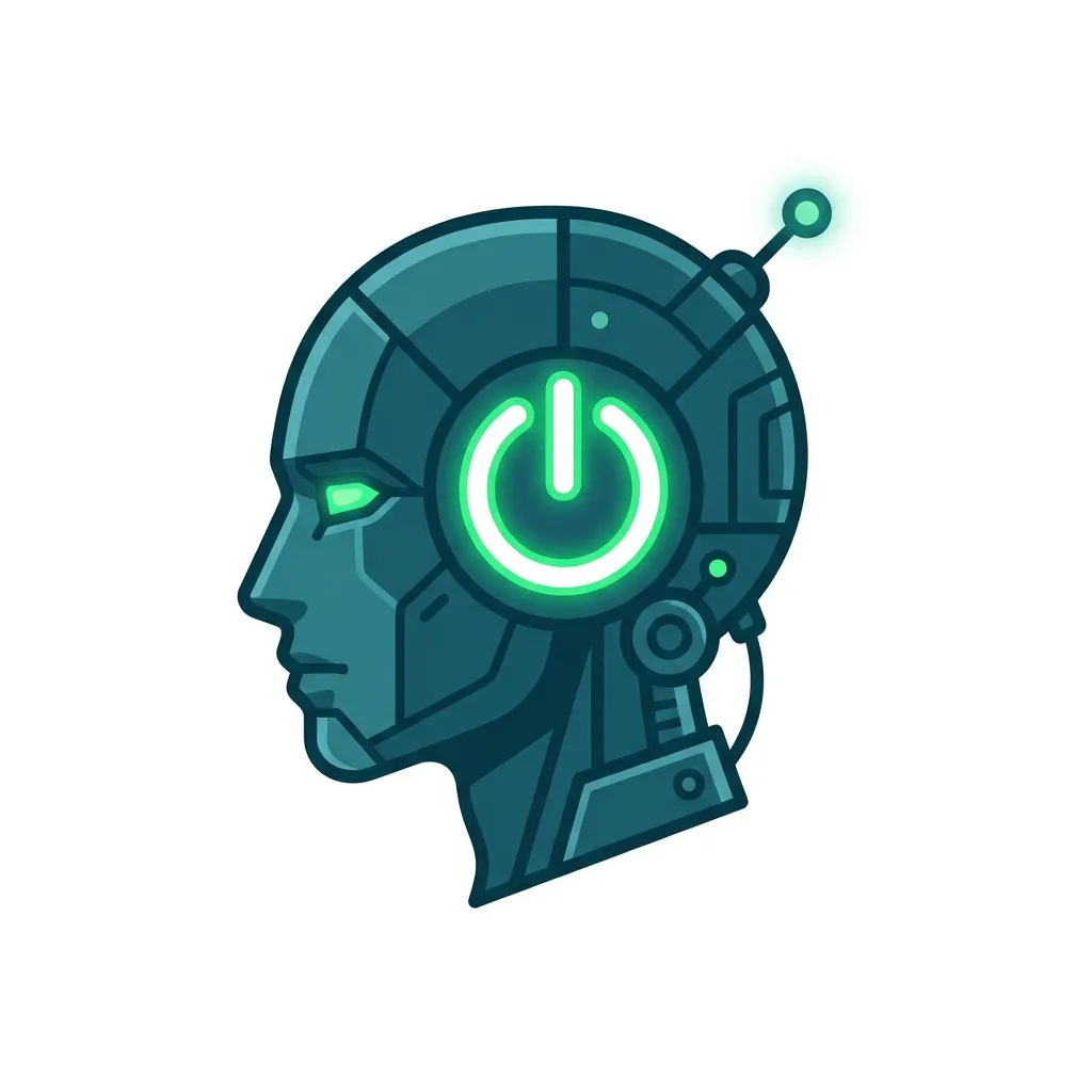 Ilustração representando a desativação de agentes inteligentes de robôs para atendimento corporativo