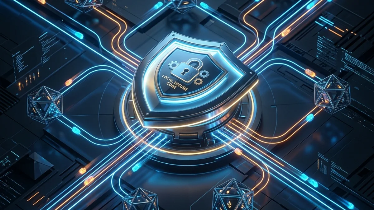Rede de dados segura com criptografia local sem conexão com a nuvem