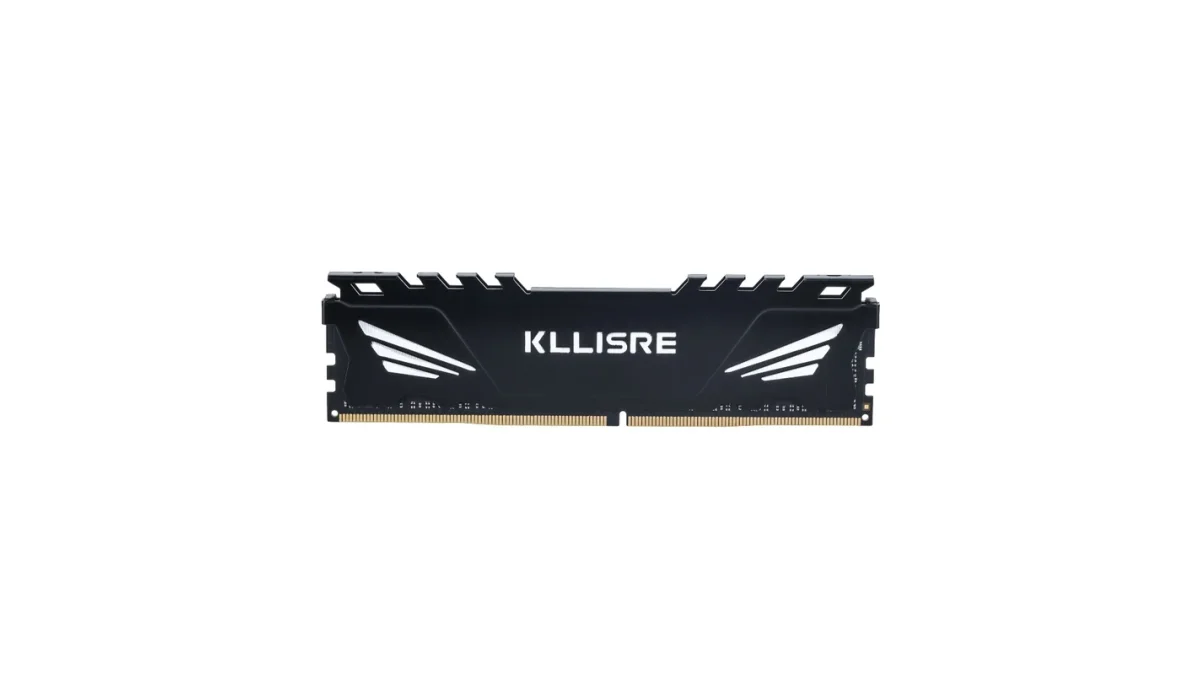 Detalhe do acabamento e chip da memória Kllisre