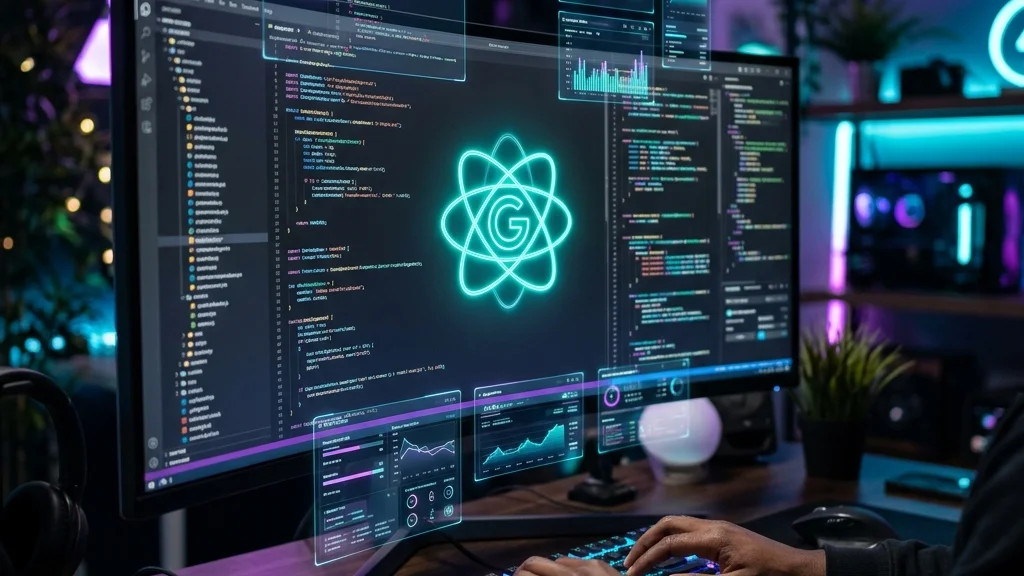 Pessoa celebrando deploy bem sucedido de aplicativo criado com vibe coding e Google Antigravity