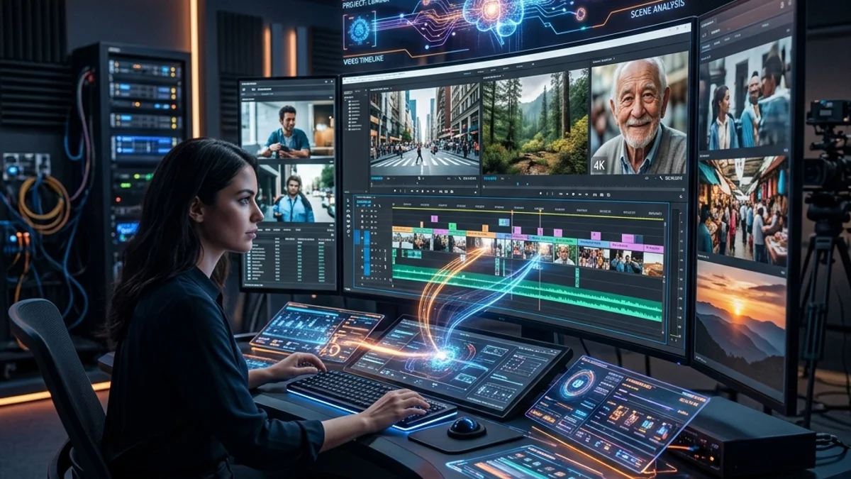 Timeline de geração de vídeos com IA Kling e Pixverse