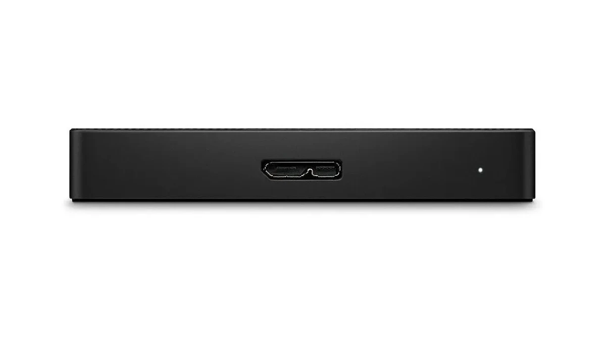 Perfil lateral ultra fino de 12,6 mm do HD Externo Portátil Seagate Expansion 1TB