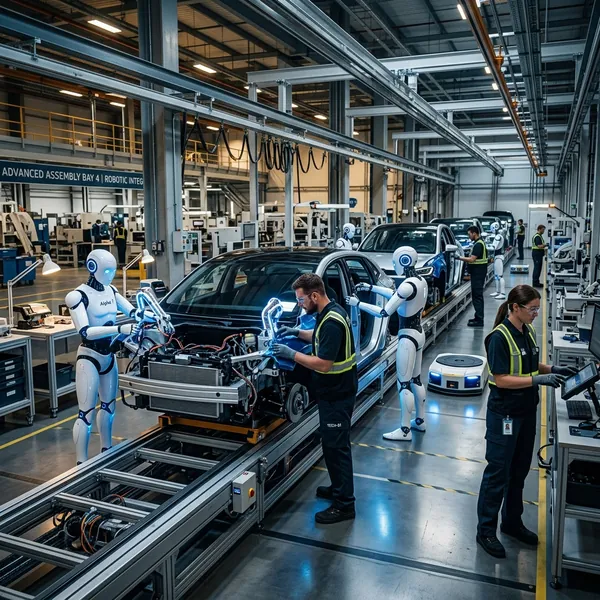 Robôs Humanoides Já Trabalham em Fábricas: A Revolução da IA Física que Vai Redesenhar o Mercado de Trabalho em 2026